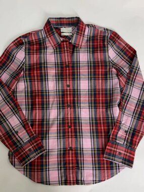 J Crew Re-imagined Women’s Plaid Blouse Slim Size 12